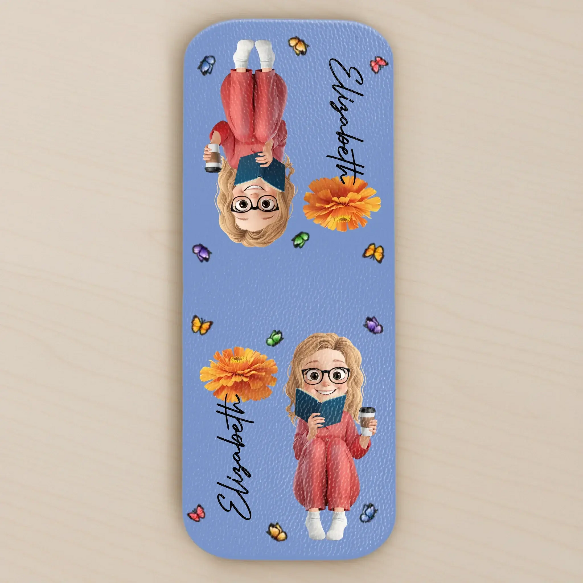 Custom Leather Magnetic Bookmark - Personalized Bookish Gifts For Book Lovers, Bookworms, Readers - Chapters Hold Magic Printing Joy