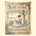 Custom Blanket - Personalized Bookish Gifts For Book Lovers, Bookworms, Readers - Lost In Stories Printing Joy