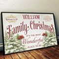 Custom Horizontal Poster - Personalized Christmas Birthday Gifts For Mom, Dad, Brother, Sister, Kids - Where Christmas Memories Never End Printify