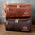 Personalized Leather Toiletry Bag Gift For Dad Husband Brother Grandpa Printingjoy