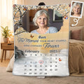 Custom Photo Blanket - Personalized Memorial Sympathy Gifts For Loss Of Mom, Dad - I Carry You In My Heart Printbelle