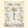 Custom Blanket - Personalized Birthday Gifts For Besties, Sisters, BFF, Family, Yourself - Created With Heart Printing Joy