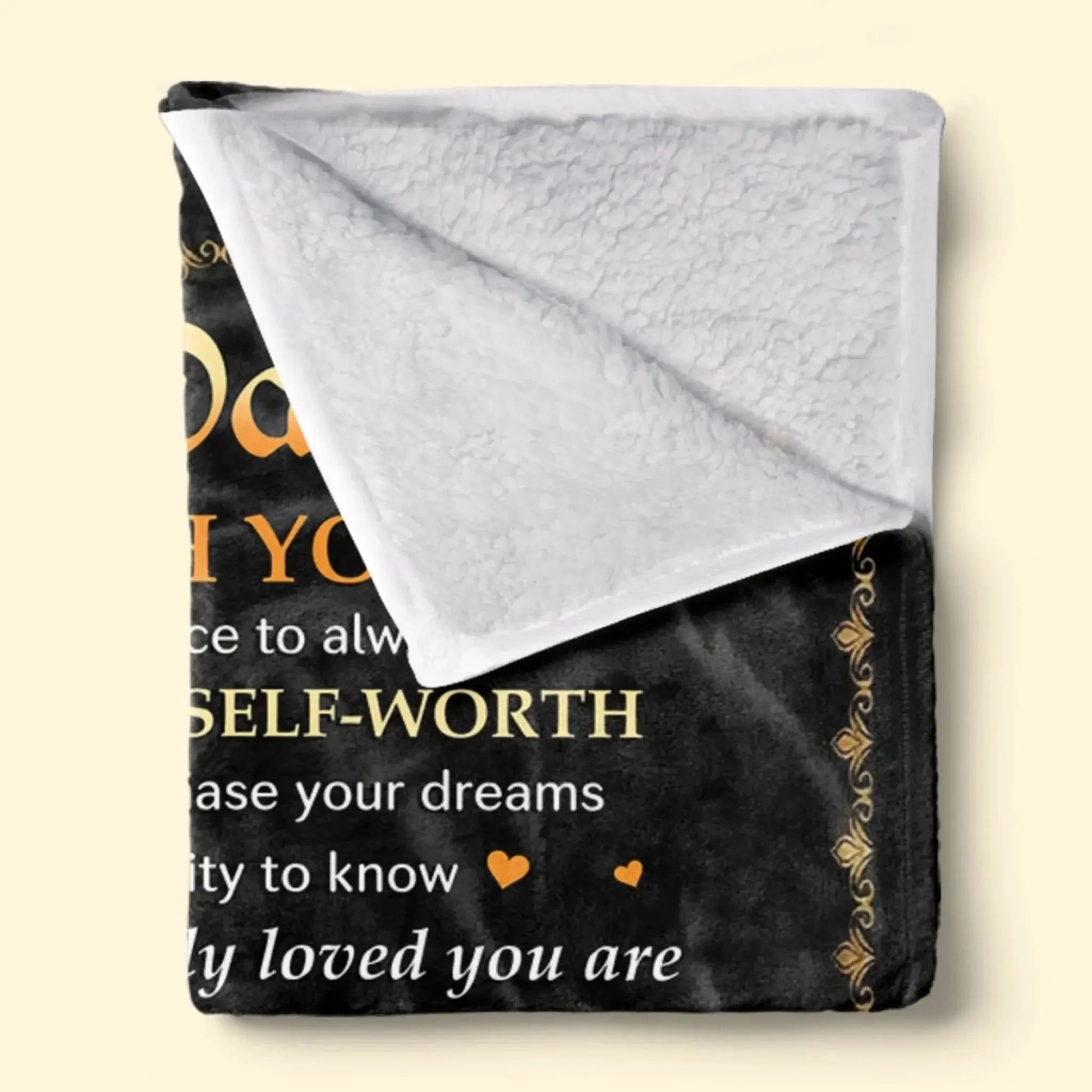 Custom Blanket - Personalized Birthday Gifts For Dad, Son, Daughter, Grandson, Granddaughter - You Mean The World Printing Joy