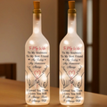 Custom Bottle Lamp - Personalized Anniversary Wedding Gifts For Husband And Wife, Him And Her - Our Love Glows Forever Printing Joy