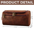 Custom Engraved Leather Toiletry Bag - Personalized Birthday Gifts For Husband - For The Man I Love Printing Joy