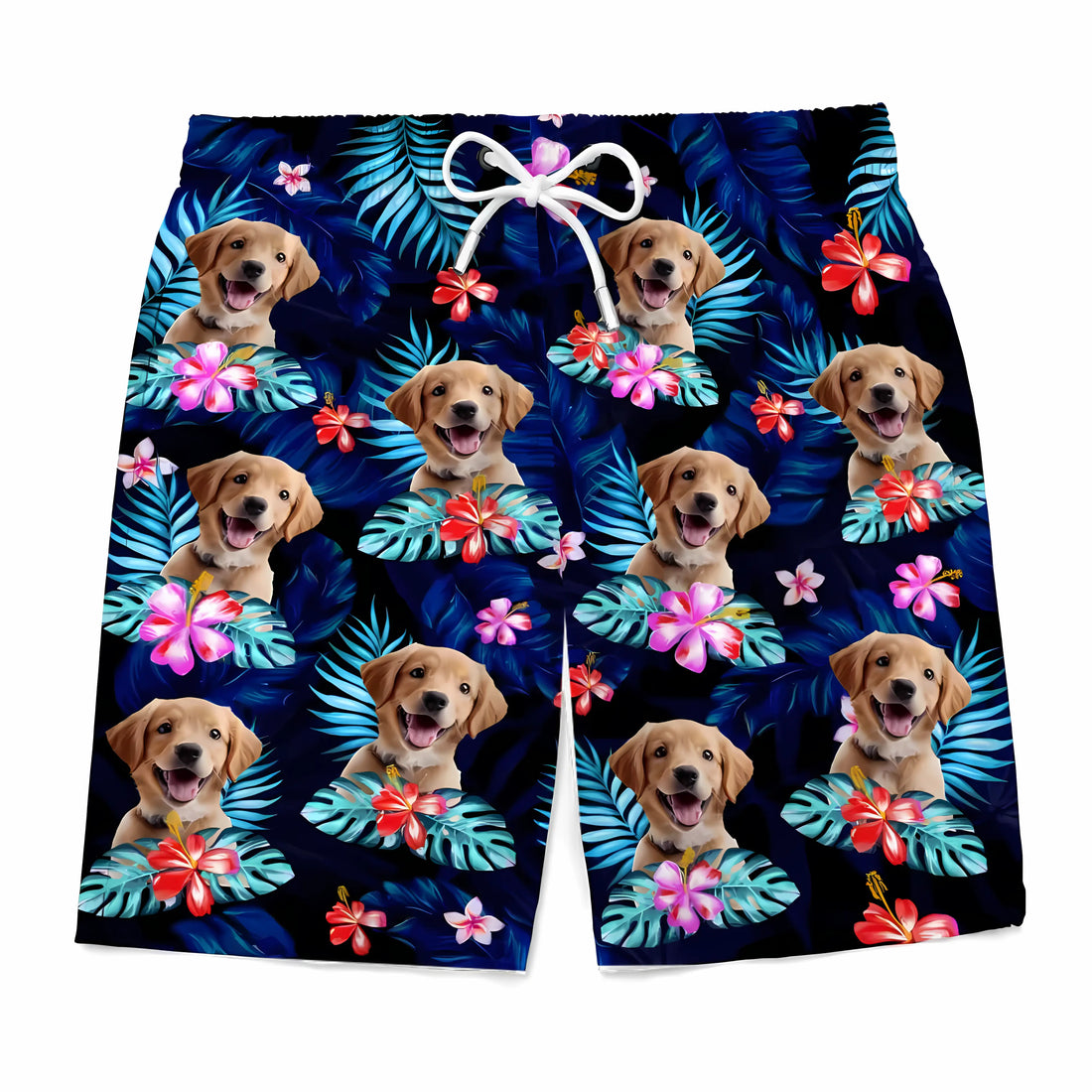 Personalized Tropical Hawaiian Beach Shorts - Custom Photo Aloha Men’s Summer Vacation Gift - Printingjoy