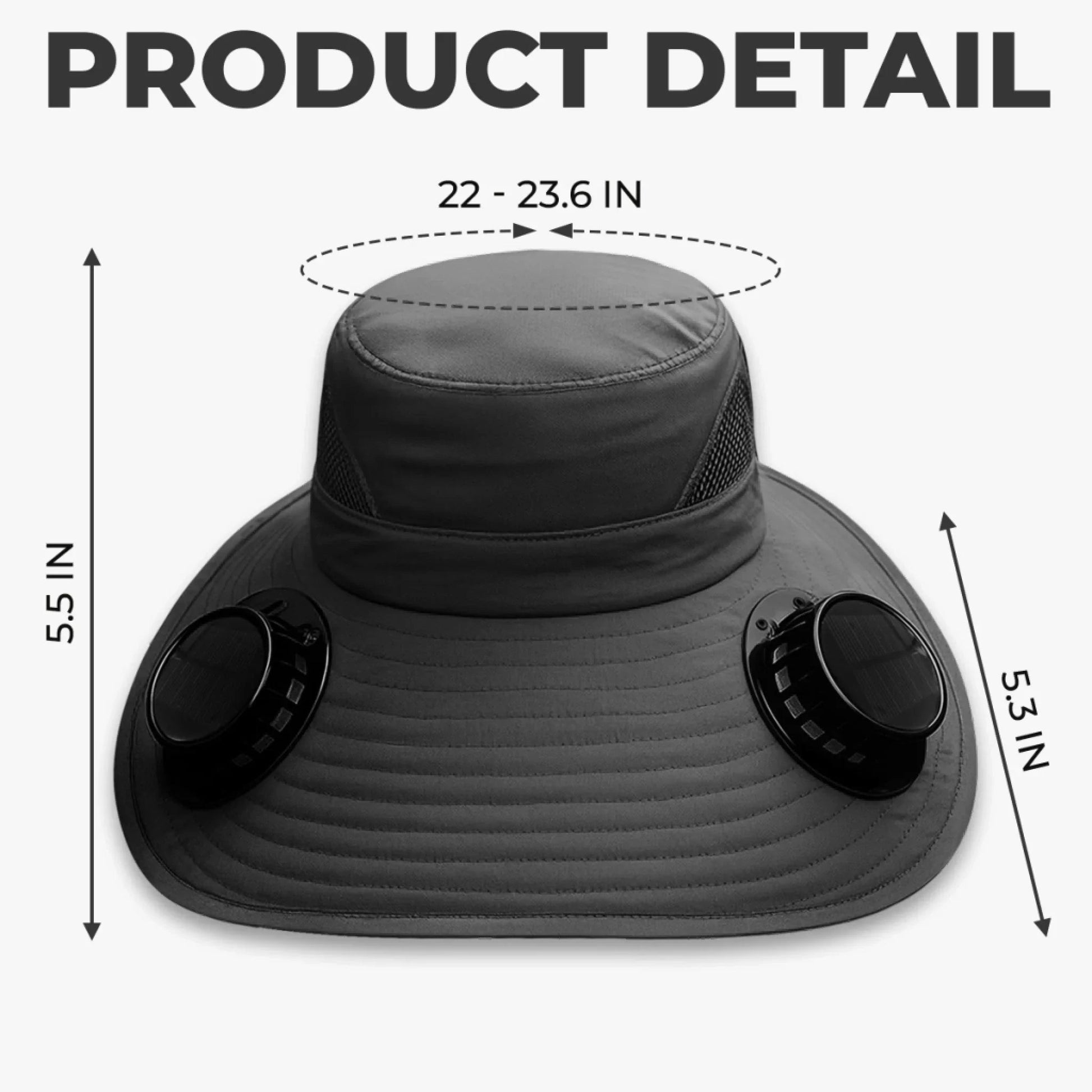 Custom Solar Fan Hat – Personalized Gardening Gift – Let Her Garden Grow Printing Joy