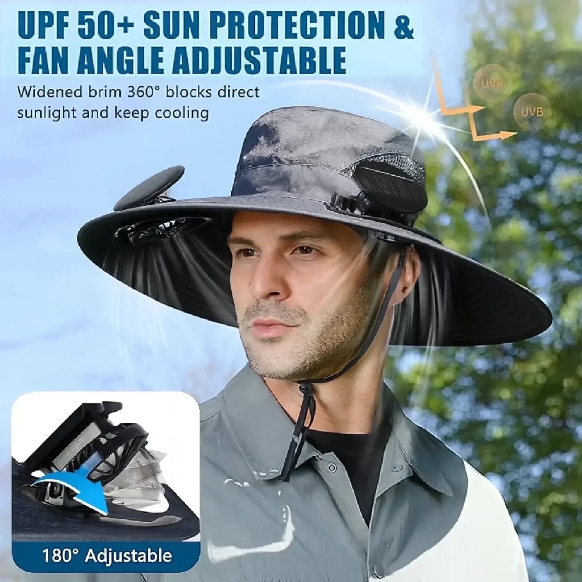 Custom Solar Fan Hat – Personalized Gardening Gift – Let Her Garden Grow Printing Joy