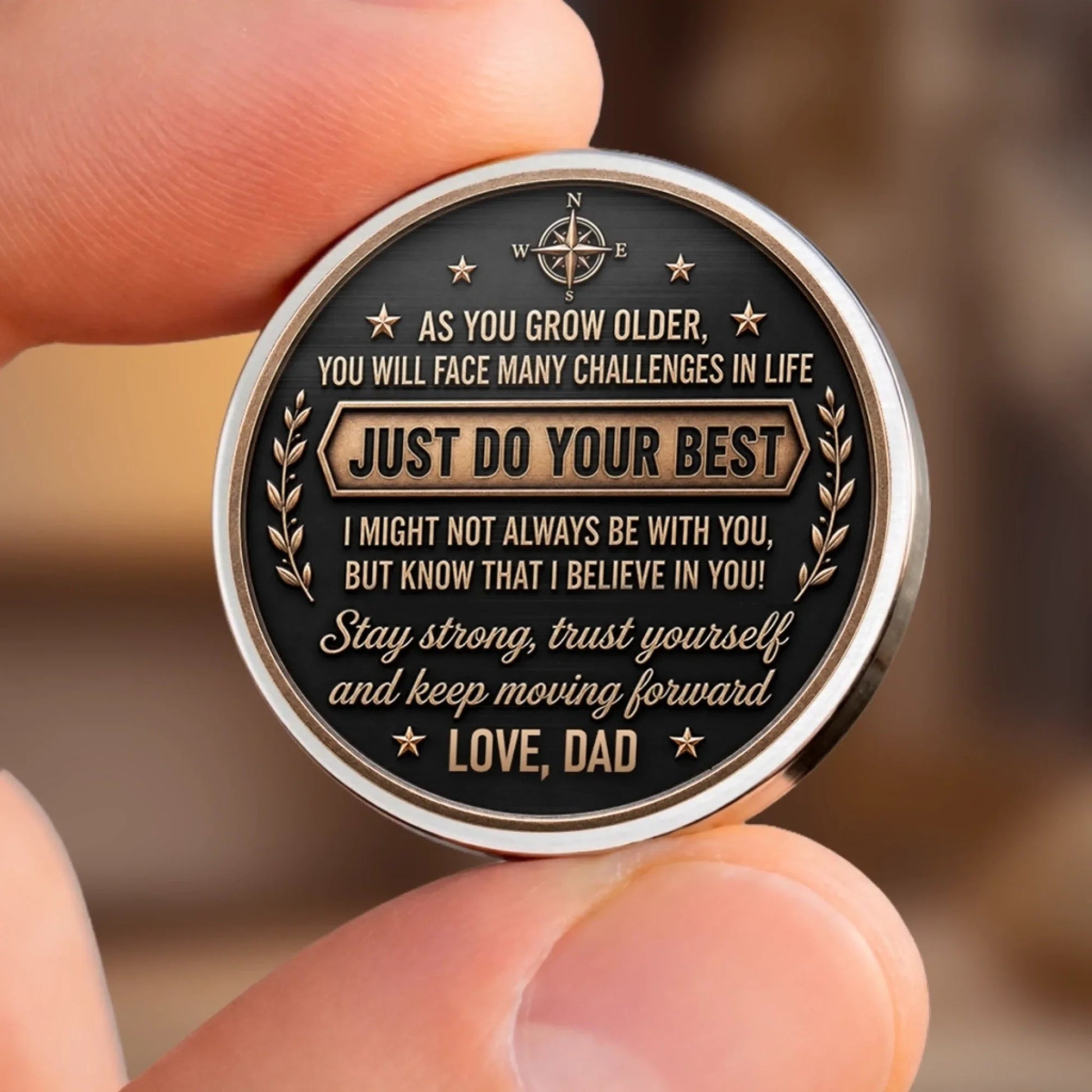 Custom Pocket Hug - Personalized Birthday Gifts For Daughter - Keep Moving Forward Printing Joy