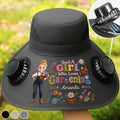 Custom Solar Fan Hat – My Personal Oasis – Personalized Gardening Gift Printing Joy