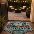Custom Poolside Shaped Doormat - Personalized Summer Vacation And Travel Gifts For Mom, Dad, Brother, Sister, Kids - Making Summer Memories Printing Joy