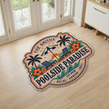 Custom Poolside Shaped Doormat - Personalized Summer Vacation And Travel Gifts For Mom, Dad, Brother, Sister, Kids - Making Summer Memories Printing Joy