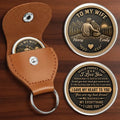 Custom Pocket Hug - Personalized Anniversary Wedding Gifts For Husband And Wife, Him And Her - Love Token Lasts Forever Printing Joy