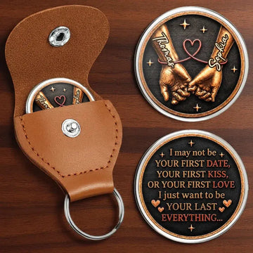Custom Pocket Hug - Personalized Anniversary Wedding Gifts For Husband And Wife, Him And Her - To My Last Everything Printing Joy