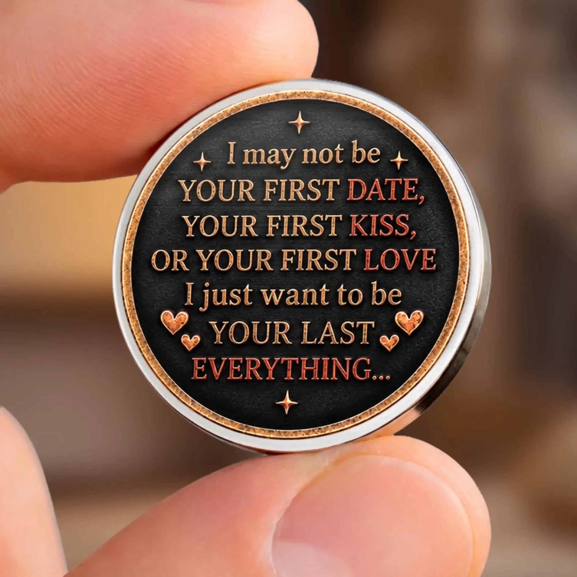 Custom Pocket Hug - Personalized Anniversary Wedding Gifts For Husband And Wife, Him And Her - To My Last Everything Printing Joy