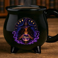 Custom Witchy 13oz Ceramic Cauldron Coffee Mug - Personalized Halloween Gifts For Witch, Wife, Daughter, Besties, Sisters, Granddaughter, Grandma, Mom, Yourself - Witch’s Favorite Brew Printing Joy