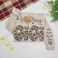 Custom Grandma Leopard Sweatshirt – Personalized I Love Being Gigi with Grandchildren’s Names Hoodie, Ideal Christmas Gift Printing Joy