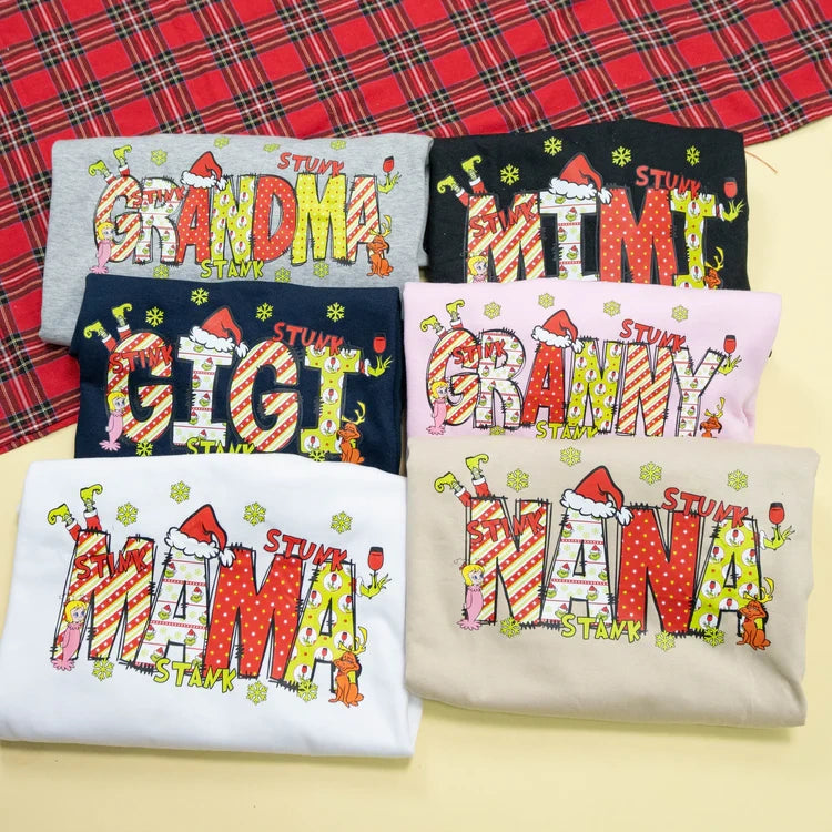 Personalized Grandma/Mom & Kids Names Christmas 2024 - Printingjoy