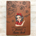 Personalized Leather Family Recipe Book – Custom Cookbook Journal for Cherished Recipes Printbelle