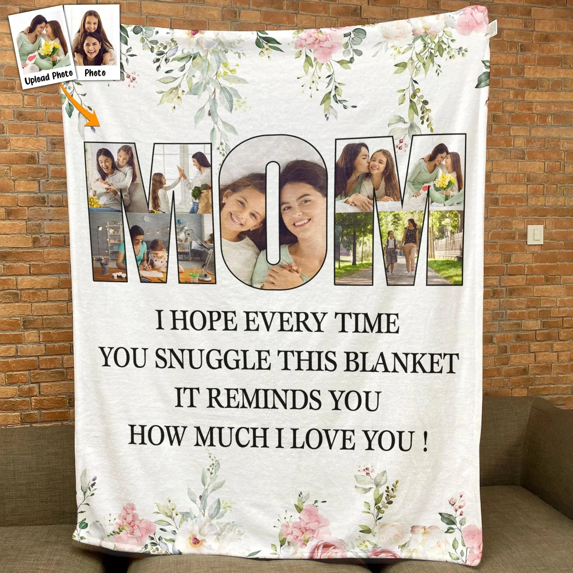 This Blanket Reminds You How Much We Love You - Personalized Photo Blanket Printing Joy
