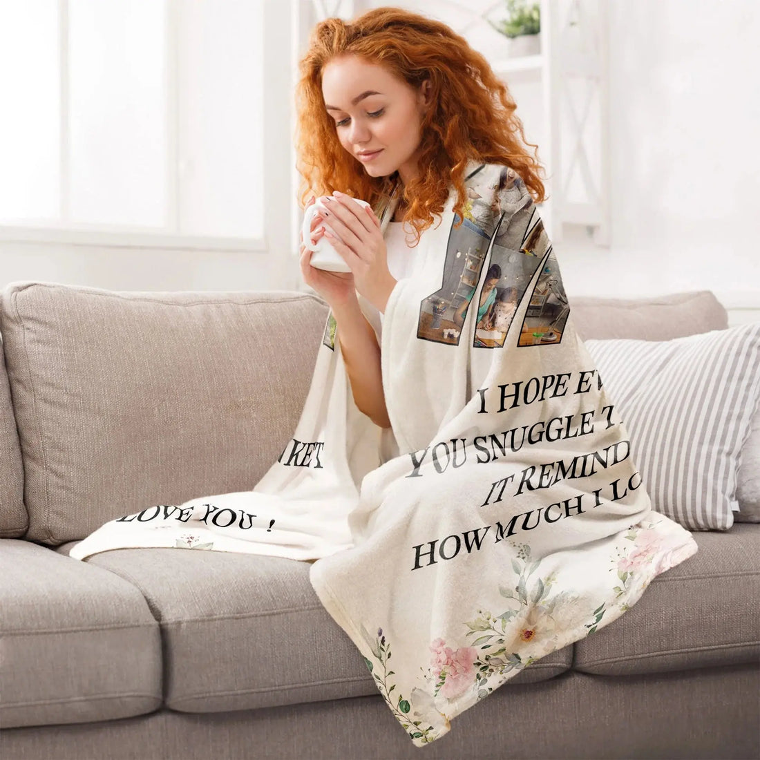 This Blanket Reminds You How Much We Love You - Personalized Photo Blanket Printing Joy
