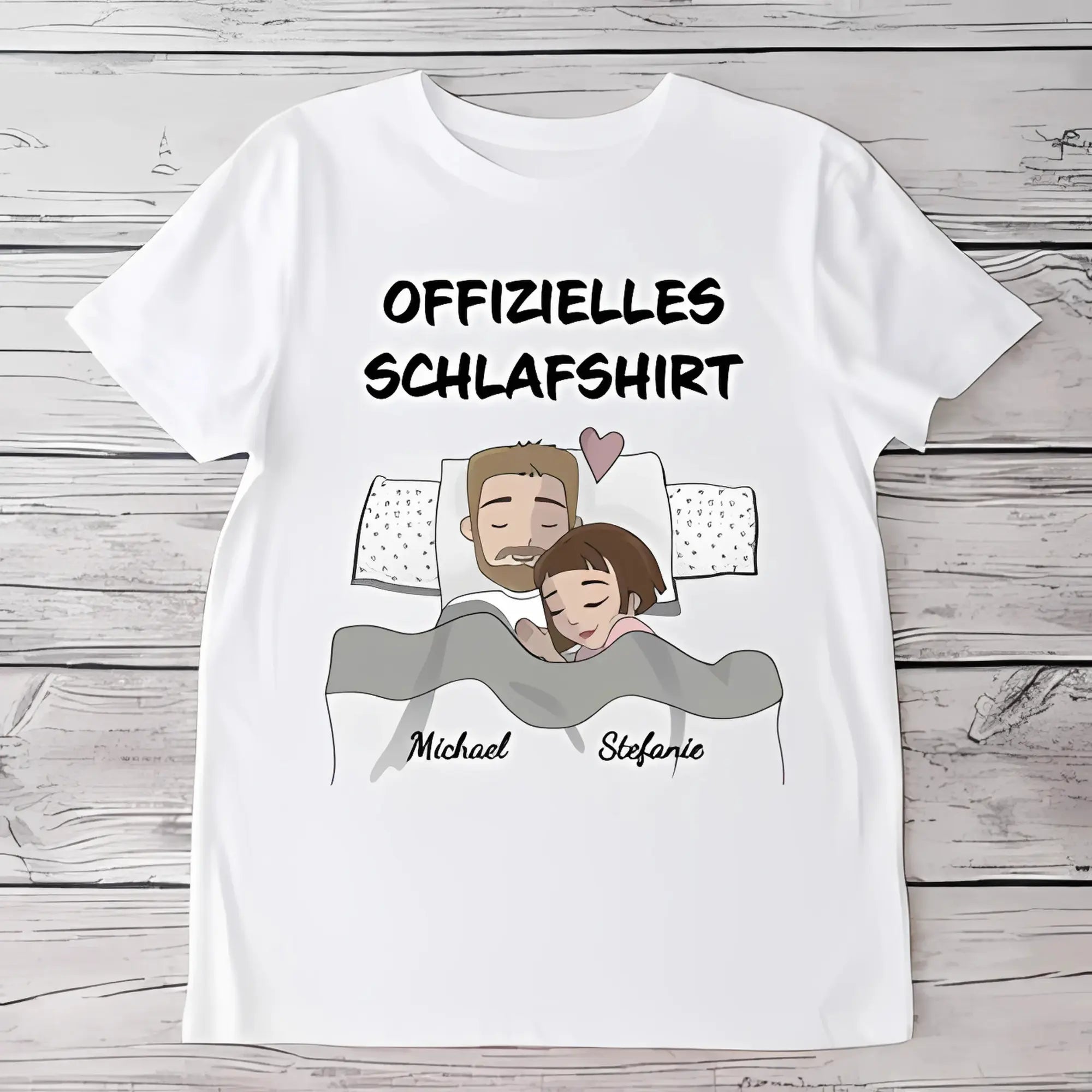 Personalisierbares "Schlafmützen" T-Shirt – Dein Name, Dein Stil!.